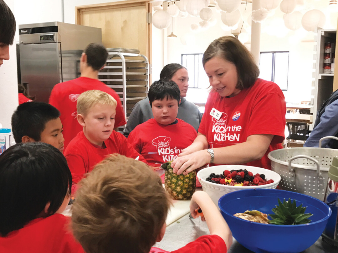 Junior League of EC’s Kids in the Kitchen program.