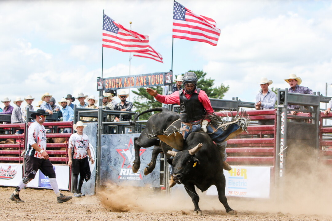 Bull ridin' at the fair in 2016.