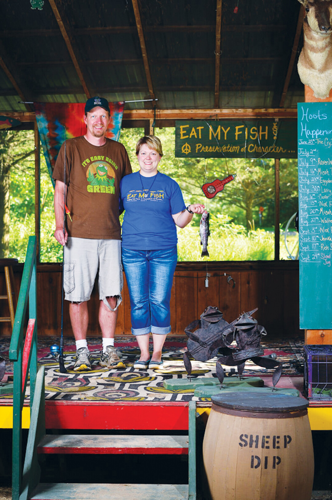 Jeremiah’s Bullfrog Fish Farm co-owners Jeremiah and Jordan Fredrickson will carry on the Bullfrog legacy from former owner and founder Herby Radmann.