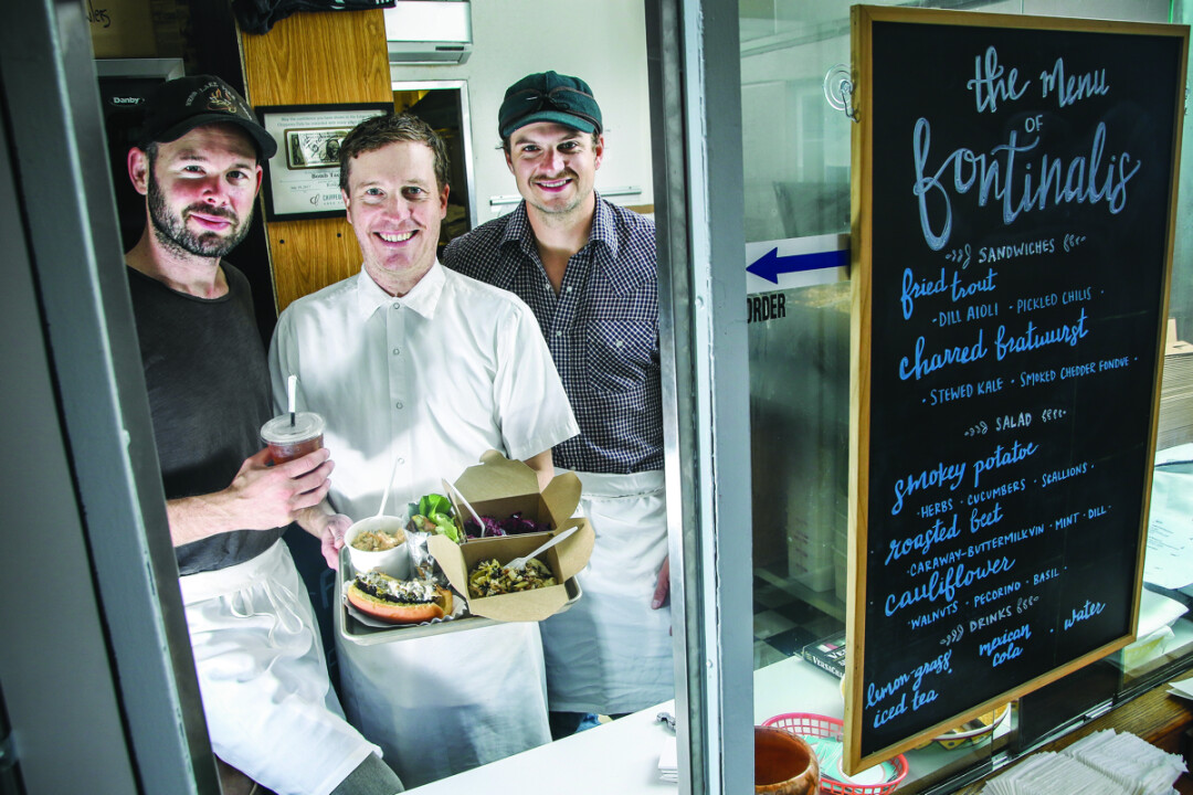 GOOD EATS. Fishing buddies Ben Lester, Brendan McHale, and Weston Thier form Fontinalis, a pop up restaurant taking over Bomb Tacos in Chippewa Falls on select dates.