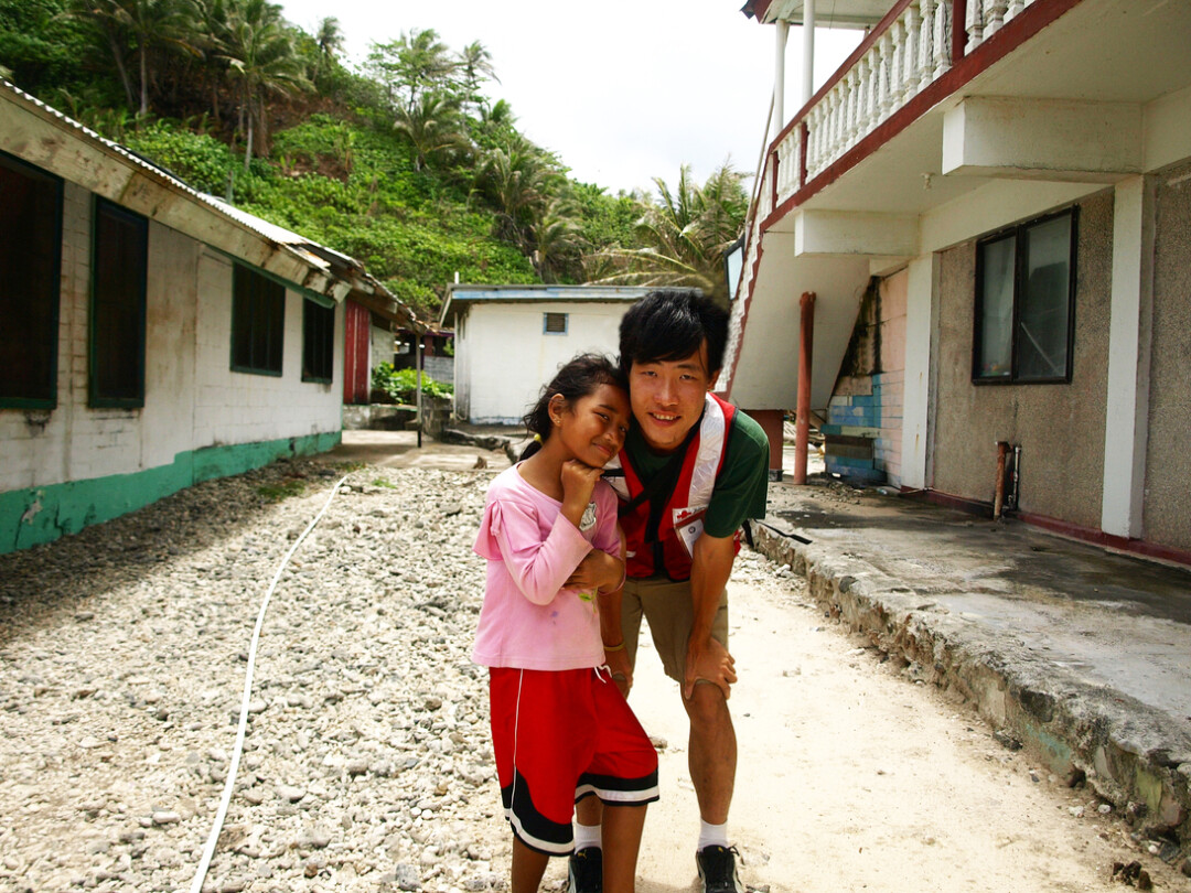 “This was part of my deployment to American Samoa in October 2009. My group's assignment that day was to bring and distribute relief supplies in the village of Alofau.”