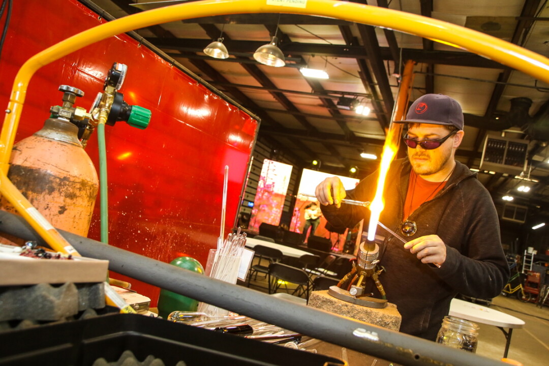 Artisan Forge Studios is home to 43 small businesses, most of them artisans, including glassblowers, metalworkers, painters, and more