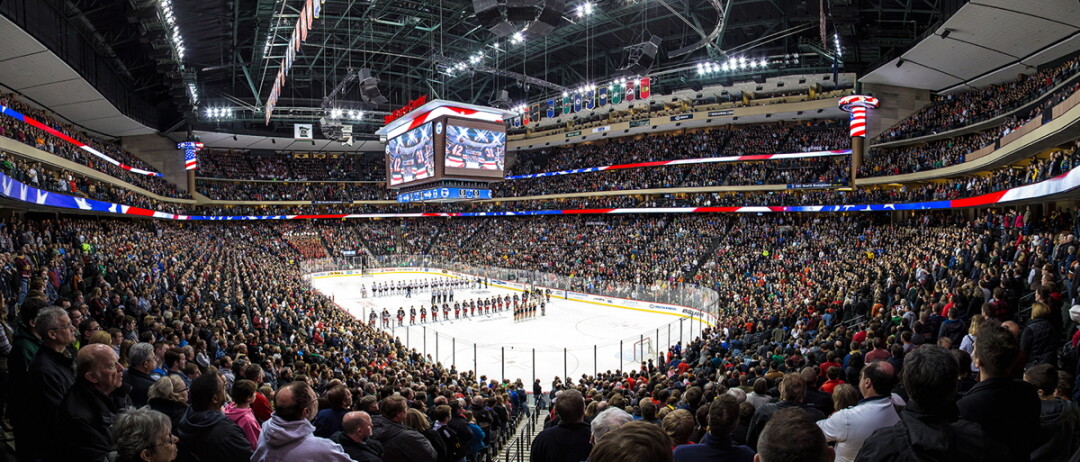 STATE OF HOCKEY. The Xcel Energy Center in St. Paul is the epicenter of Minnesota’s hockey culture. (Image: Brendanjered | CC BY-SA 3.0)
