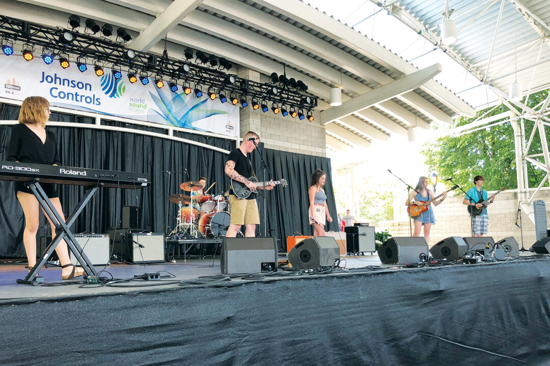 Band Tagglers. A group of six Memorial High School graduates form Through the Kitchen Hole last March. As runners-up in the Rockonsin music competition, they were able to perform on stage at Summerfest in Milwaukee.