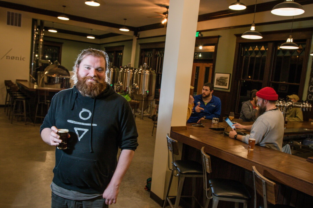 BEST PLACE FOR BUDS AND BREWS. Ryan Verson, owner  of Brewery Nønic in Menomonie, hopes the venue will become a fun place for people to hang out, snack, and enjoy a good beer.