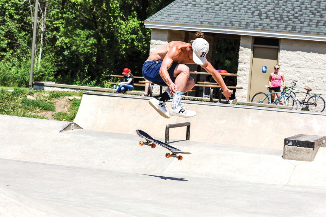 JUMPING FOR JOY? Lakeshore Skatepark, shown here, is currently the only skatepark in Eau Claire.