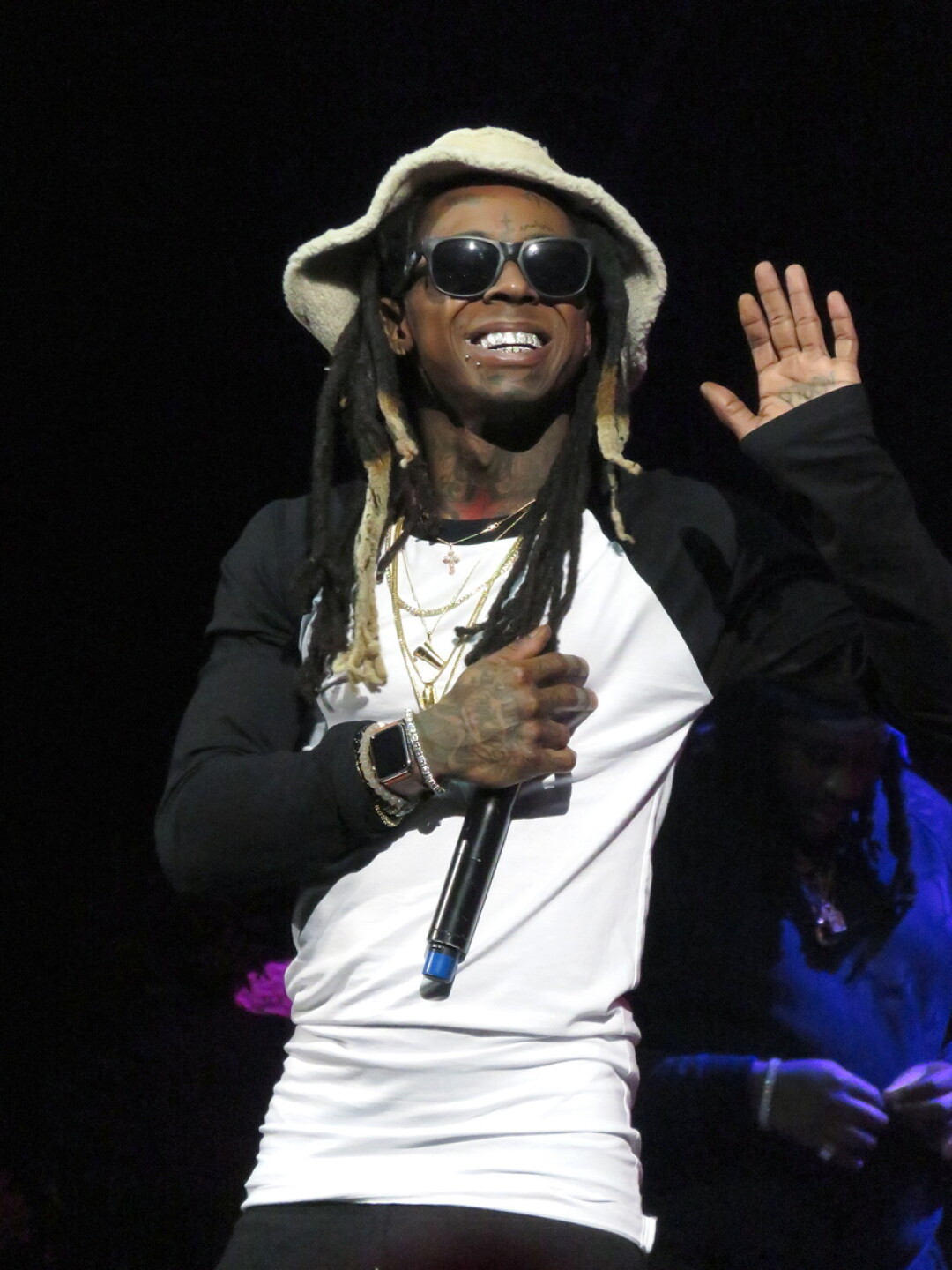 GREEN AND YELLOW. Rapper Lil Wayne is a big-time Packer fan. 