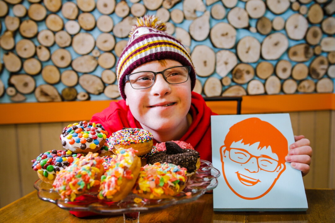 SWEET CIRCLES. New Menomonie donut shop, Donut Sam’s, plans to open its doors on March 23. The owners draw inspiration from their youngest son, 12-year-old Sam.