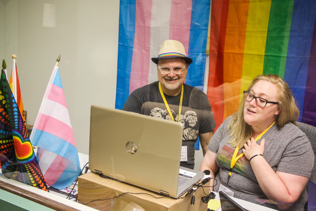 TAKE PRIDE. Ron Bower (left) and Breana Stanley (right) recently started a new podcast that specifically focuses on LGBTQ issues.