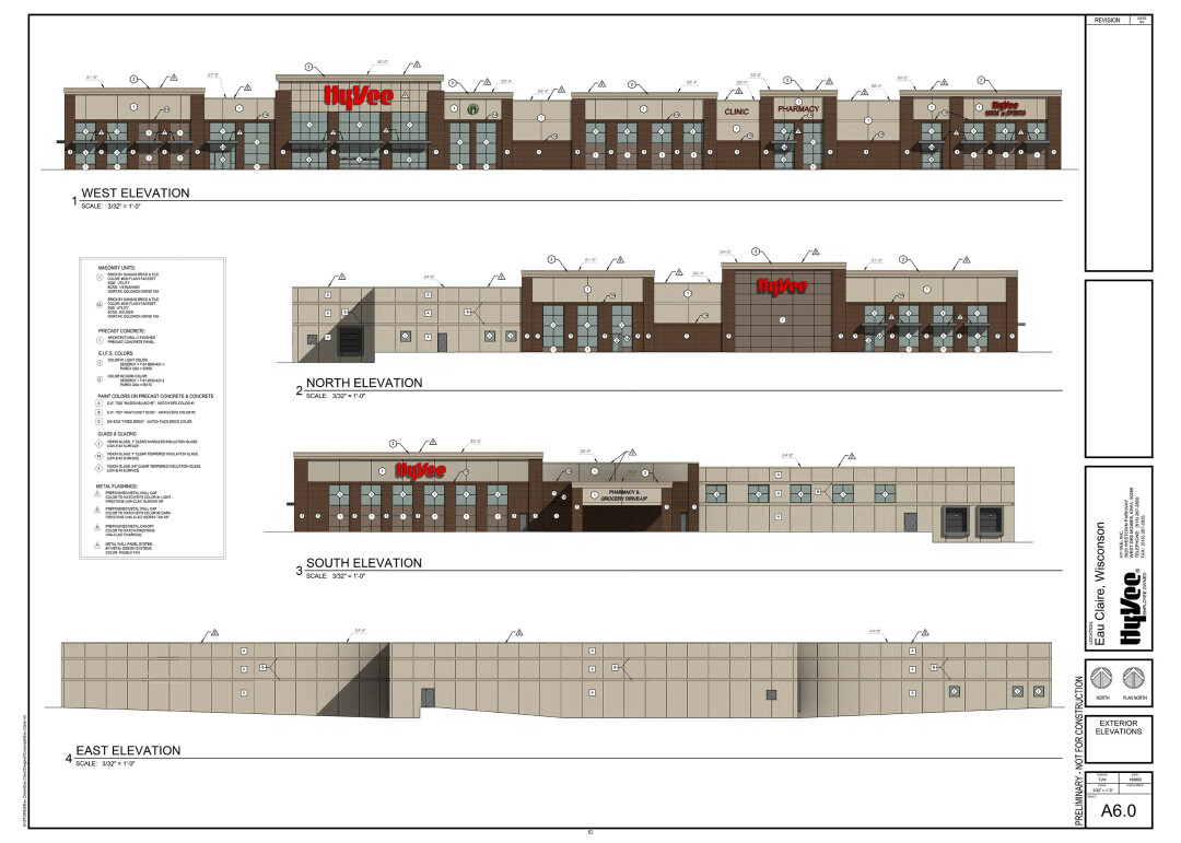 Renderings of a possible Hy-Vee supermarket to be built in Eau Claire. (CLICK FOR A LARGER VIEW.)