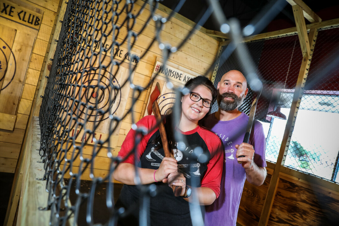 EMBRACE YOUR VIKING SPIRIT. Ironside Axe Club offers a great opportunity for you to destress – or have a date night with your honey. Perhaps not coincidentally, managers Manny Kohl and Anna Obrecht are sweethearts-turned-managers – and they say axe throwing does, in fact, lend itself for a great date night.