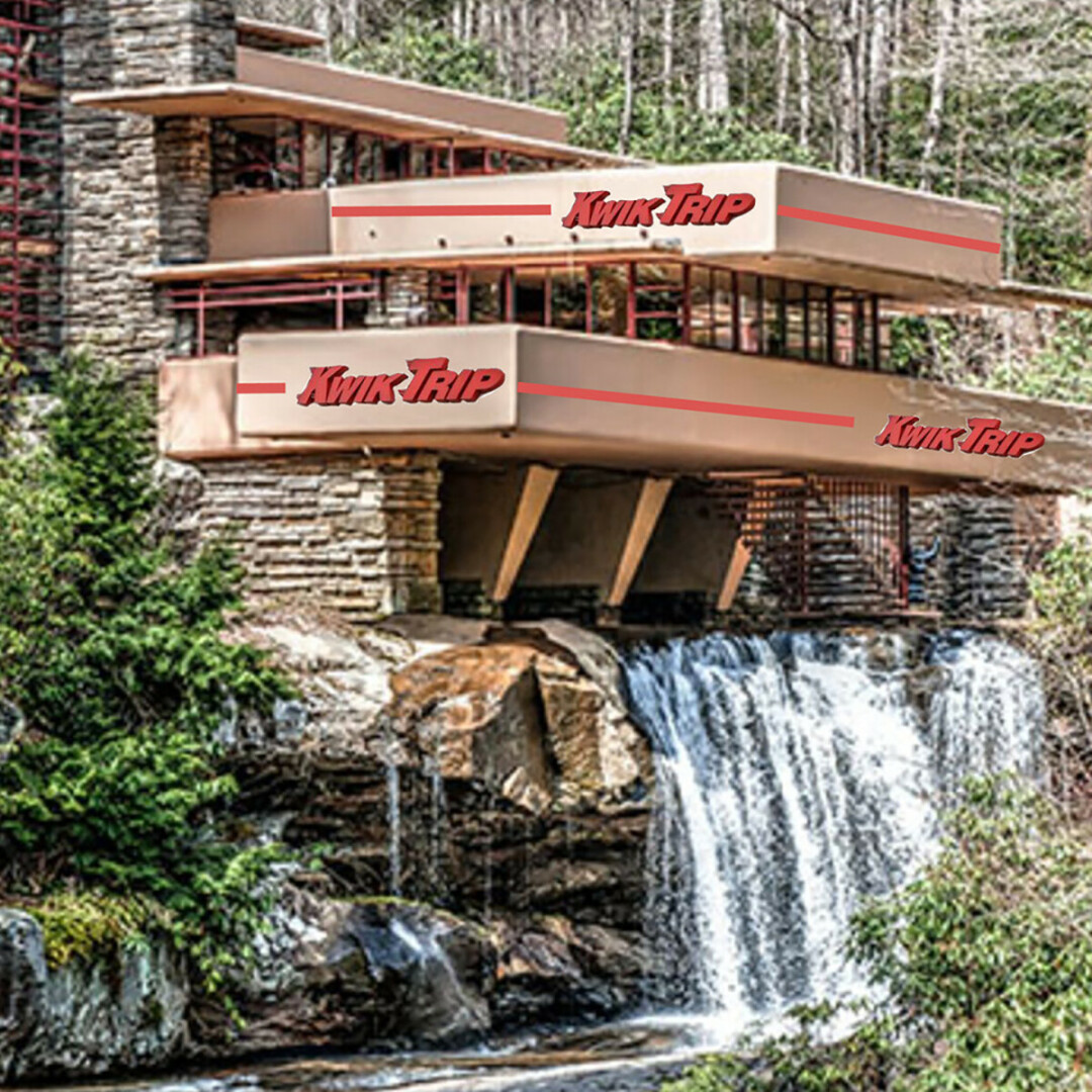 <strong>DARE TO DREAM.</strong> A Kwik Trip at Big Falls? (Terrible Photoshop by Eric Christenson)