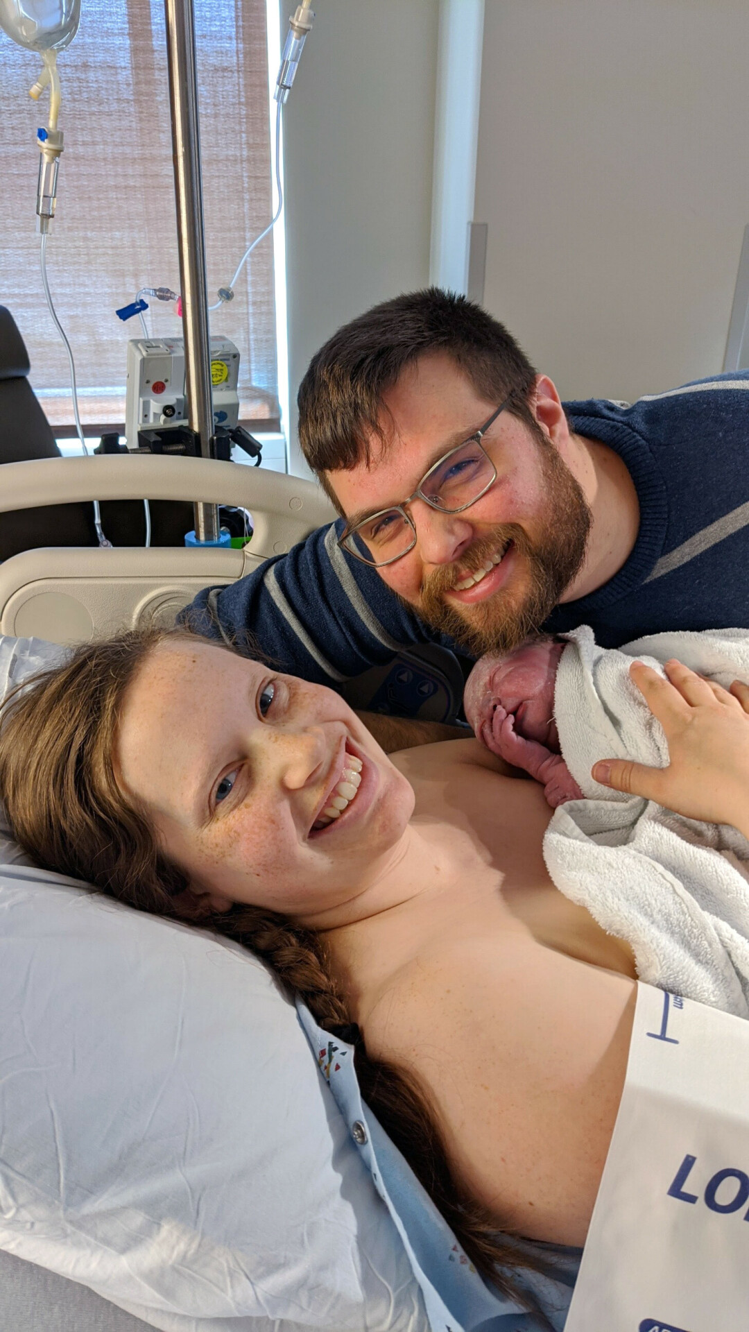The Donahoe family recently welcomed their bundle of joy, Violet, into the uncertain and chaotic world.