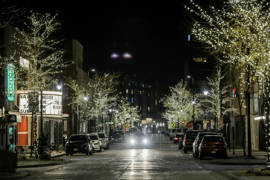 MAKE THIS SEASON BRIGHT. Though this year has been a rollercoaster, downtown Eau Claire made everything a little lighter – literally – through their new lights strung around downtown.