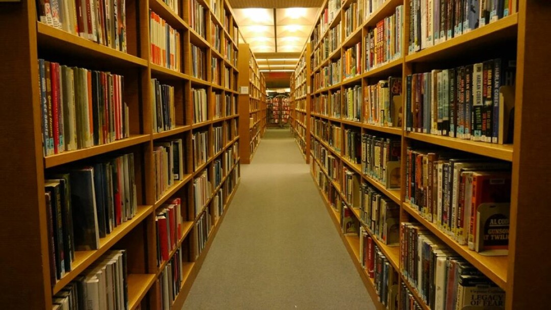 The stacks at the L.E. Phillips Memorial Public Library in Eau Claire.