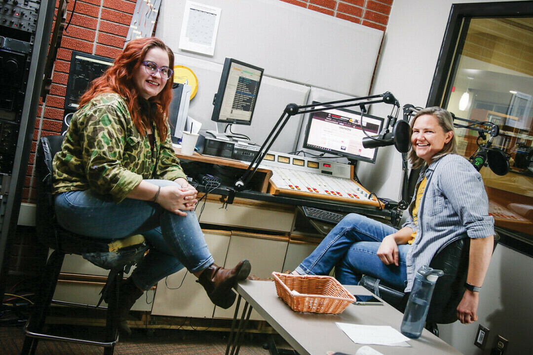 Tunes From The Womb is a radio show on Converge hosted by Jerrika Mighelle and produced by Kessa Albright, playing tunes from women and LGBTQ+ artists (Photo by Andrea Paulseth)