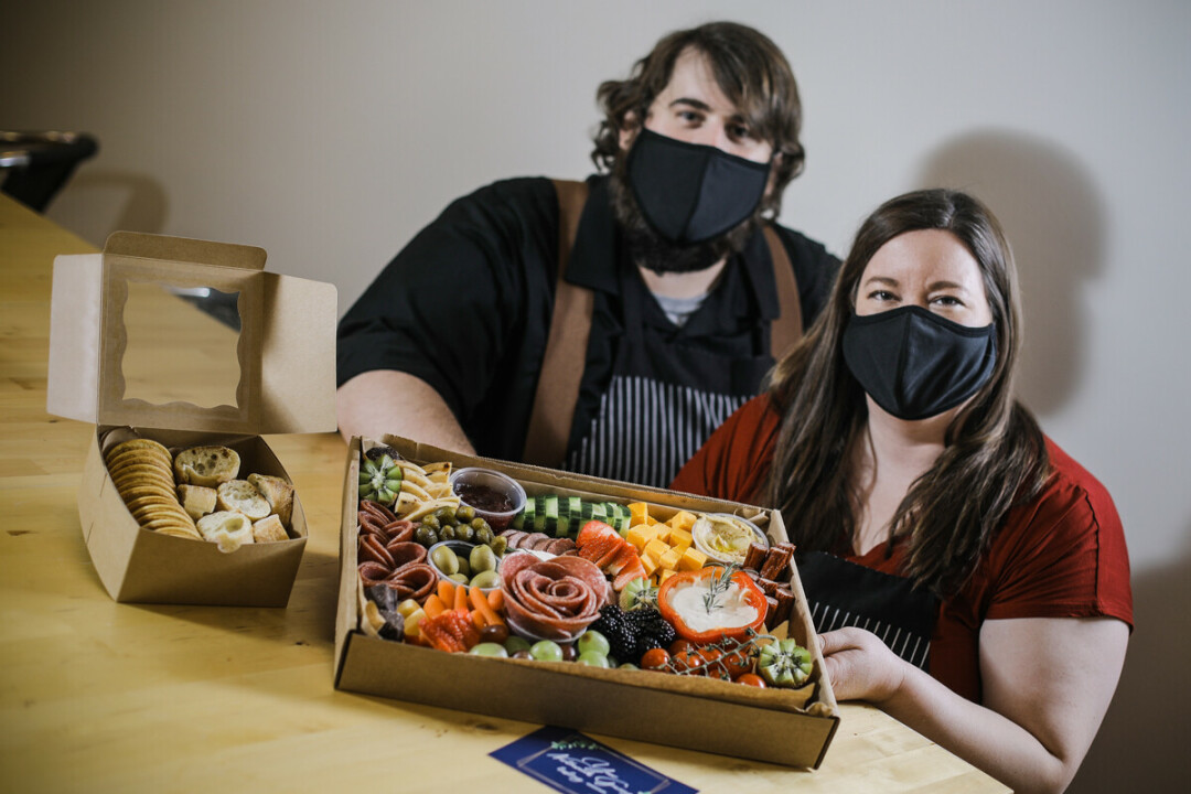 CATERING TO LOCAL TASTE BUDS. Nick and Brittany Hughes, an Eau Claire couple in the mental health and health industries, decided to launch Northwoods Grazing as a way to join family or COVID pods together over one common interest: delicious local food.
