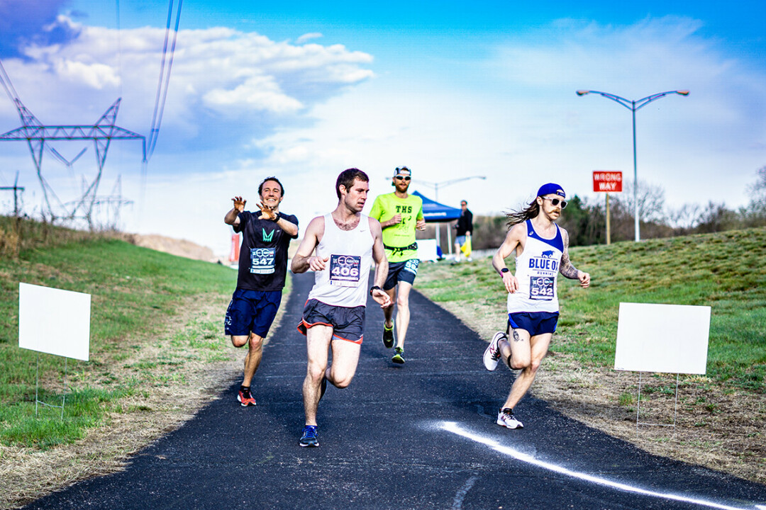 BACK ON THE TRAIL. Participants in the 2018 Eau Claire Marathon.