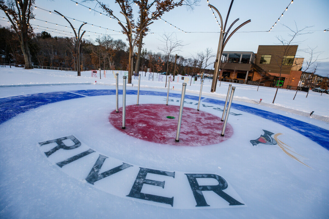A crokicurl rink has been created in Altoona's River Prairie Park. It's the first of its kind in the United States. (Photo by Andrea Paulseth)