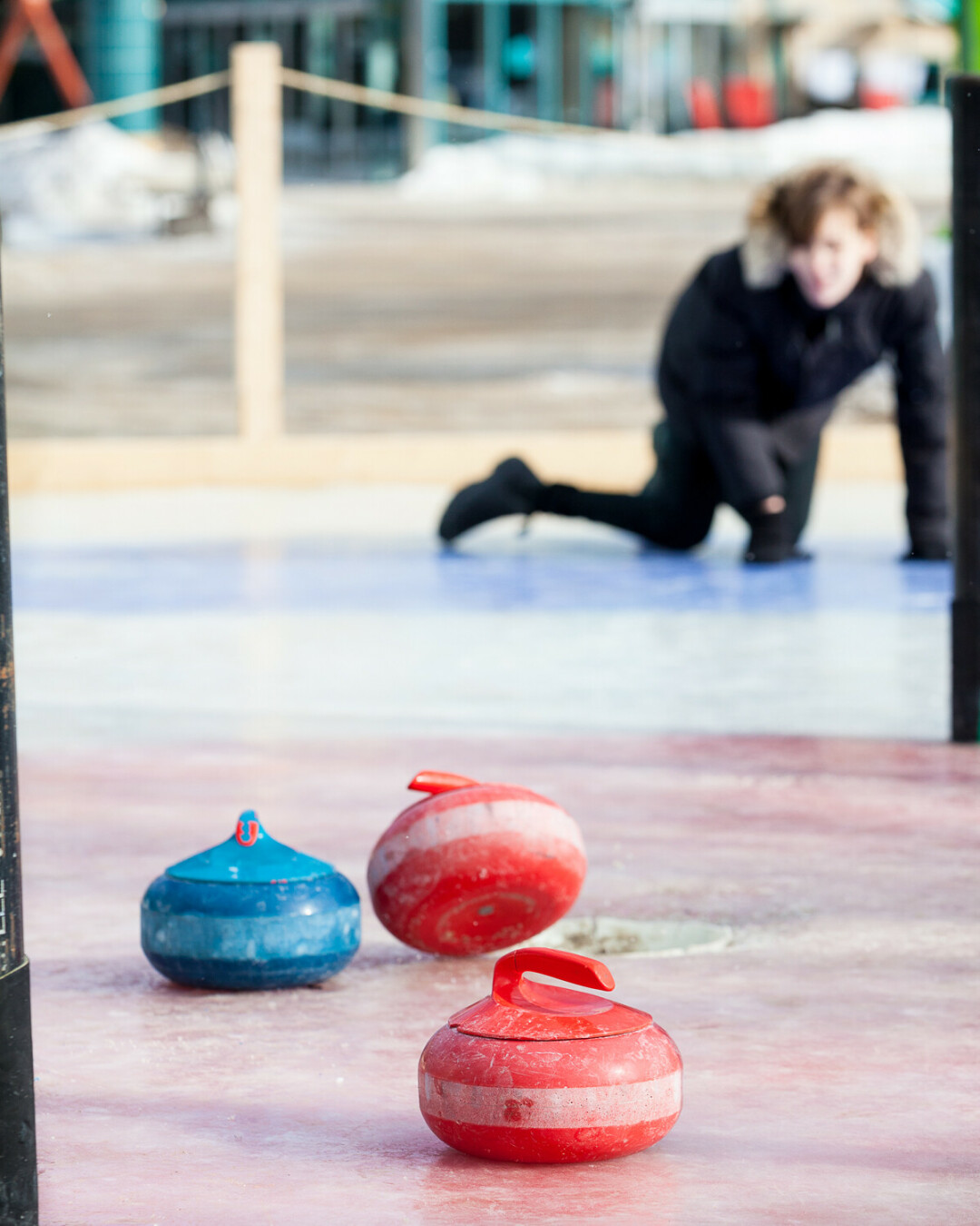 A crokicurl game in Winnipeg, Manitoba, where the sport was invented in 2017. (Submitted photo)