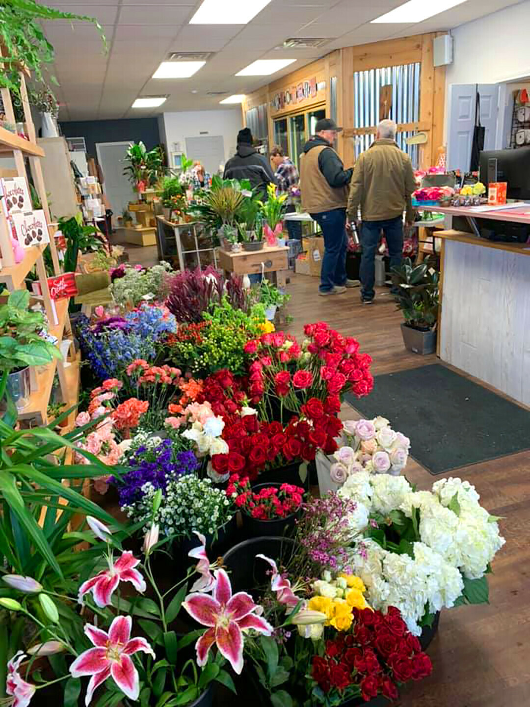 Valentine's Day 2020 at Chippewa Valley Floral in downtown Eau Claire. (Photo via Facebook)