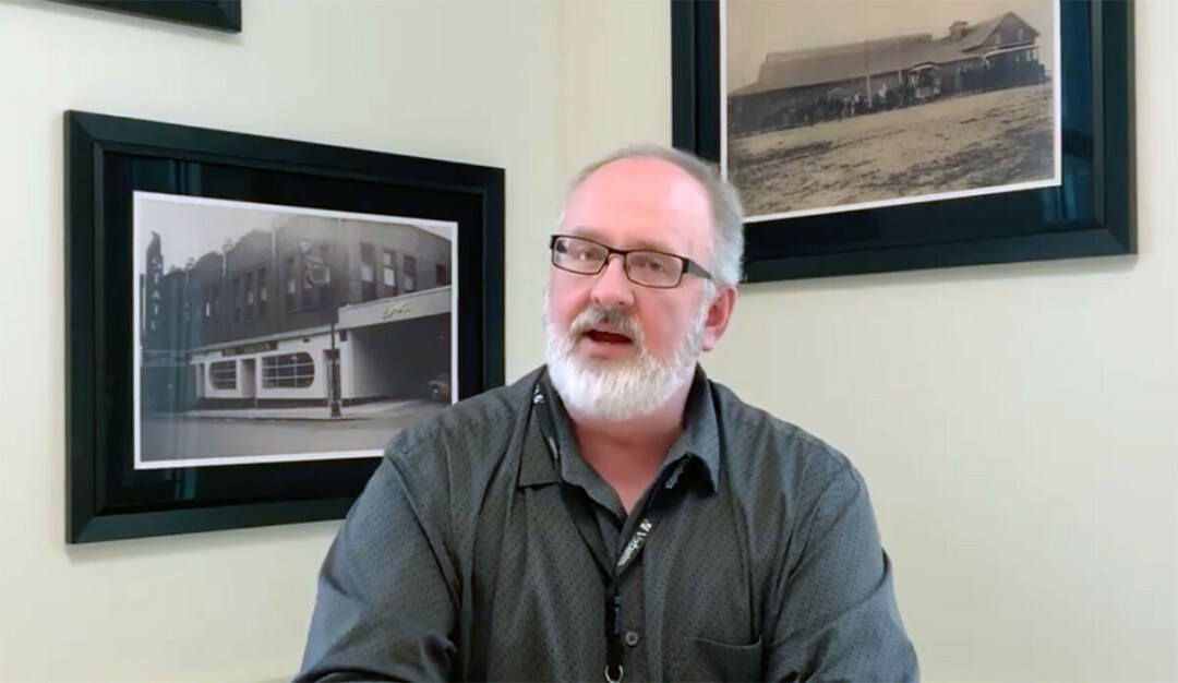 Aaron White, city of Eau Claire economic development manager, is shown in this still from a city video. (Submitted photo)
