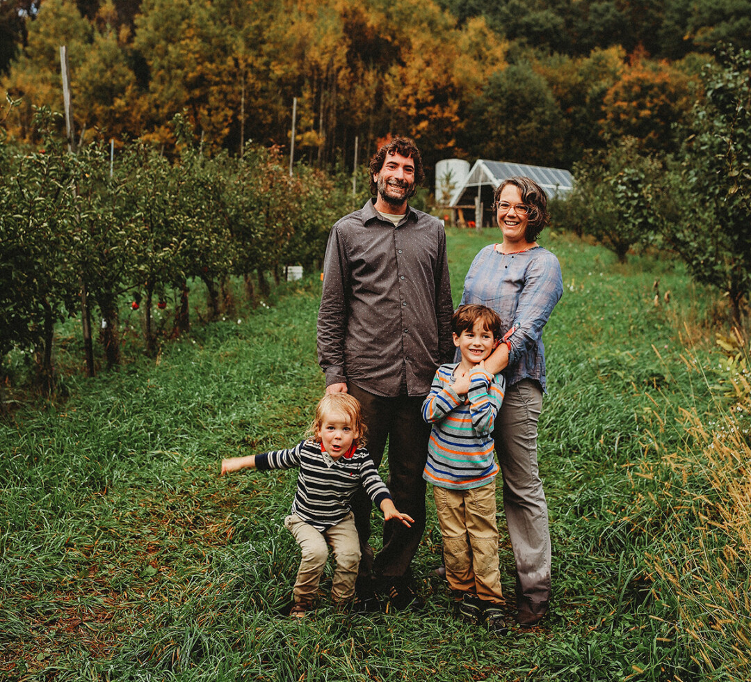 Rachel Henderson and her family at Mary Dirty Face Farm in Dunn County. (Submitted photo)