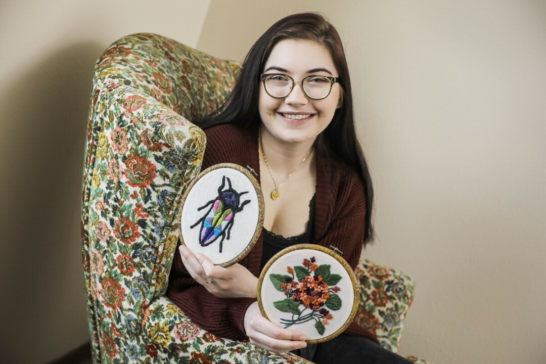 Lauren Hovde of Calliope Embroidery became interested in embroidery because it was an art that was passed from generation to generation.