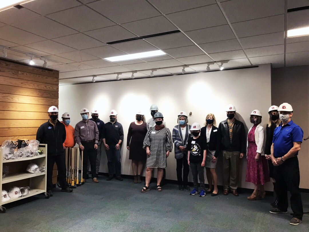 LIBRARIANS GONE ROGUE. At an April 28 media briefing, representatives of the library reconstruction project gathered to break ground on the project – and that meant taking some sledgehammers to the main floor walls. 