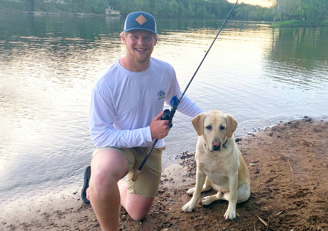 UWEC student Joe Swanson customizes all aspects of his fishing rods: length, power, action, decals, and color – you name it, you got it.