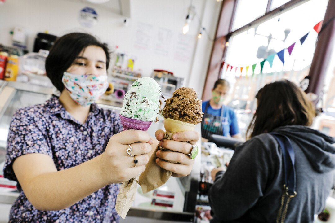 WHAT’S THE SCOOP? C&J’s Candy Store, which opened last July, now features ice cream! 