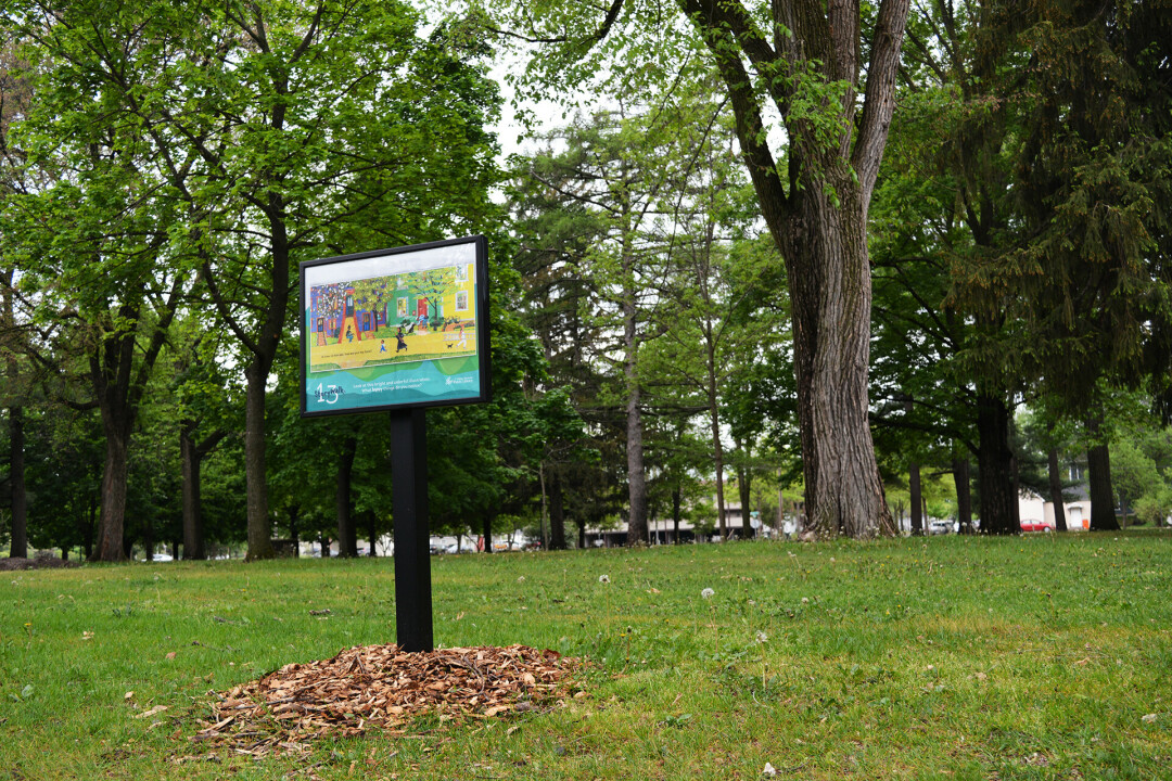 TAKE A WALK RIGHT INTO A STORY (WALK). The L.E. Phillips Memorial Public Library recently installed two permanent StoryWalks in Carson Park and Owen Park. The Chippewa Falls Public Library plans to install one in 