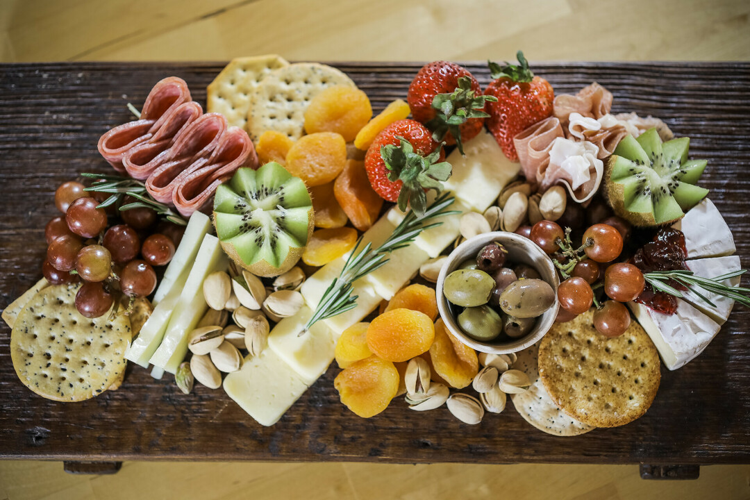 EYE-CATCHING EATS. Molly Dove, owner of Clear Water Charcuterie, creates gorgeous charcuterie spreads.