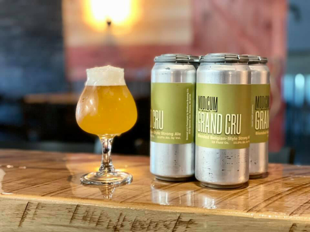 GRAND CRU, NEW BREW. To honor their big four-year anniversary, Modicum Brewing Co. debuted this celebratory Grand Cru.