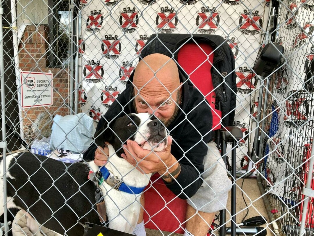 DOGGONE DETERMINED. Scorch of 92.9 The X will spend Tuesday, Aug. 10, through Friday, Aug. 13, in a dog kennel as a fundraising stunt. (Submitted photo)