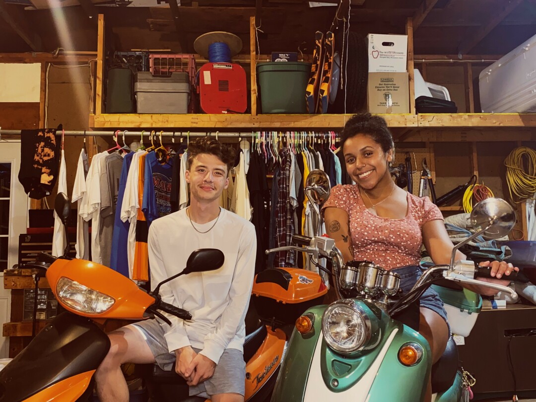 THEY'RE NEW TO YOU. Two Chippewa Valley residents, Jake Weiss and Jada Evans, have started a new online secondhand clothing store, Grandma Sue's Basement. (Submitted photo)