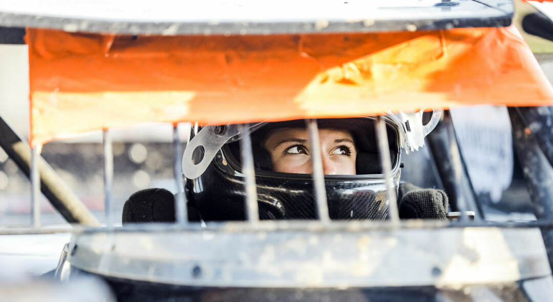 GIRL POWER. 14-year-old Kennedy Swan (pictured above in her race car 18-S) is doing more than turning laps; she's turning heads for her incredible racing skills. (Photo by Andrea Paulseth)