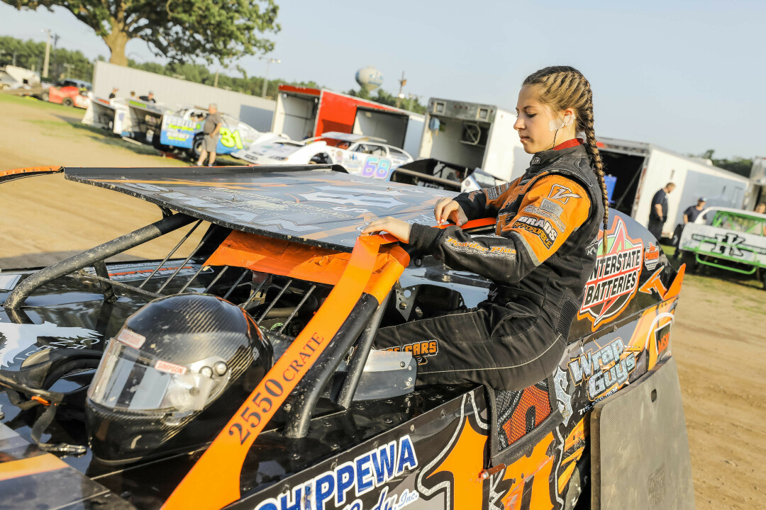 BLENDS RIGHT IN. If you ask what Kennedy thinks about when she's racing, she just focuses on the road – and the cars around her. Like any normal 14-year-old driver (joke intended), she wants to ensure her own safety, while working hard to win. (Photo by Andrea Paulseth)