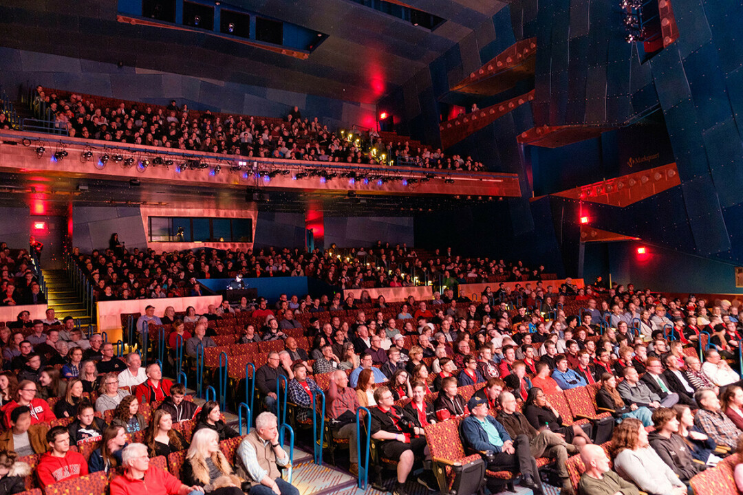 The RCU Theatre at the Pablo Center at the Confluence during the 2019 Eau Claire Jazz Festival.