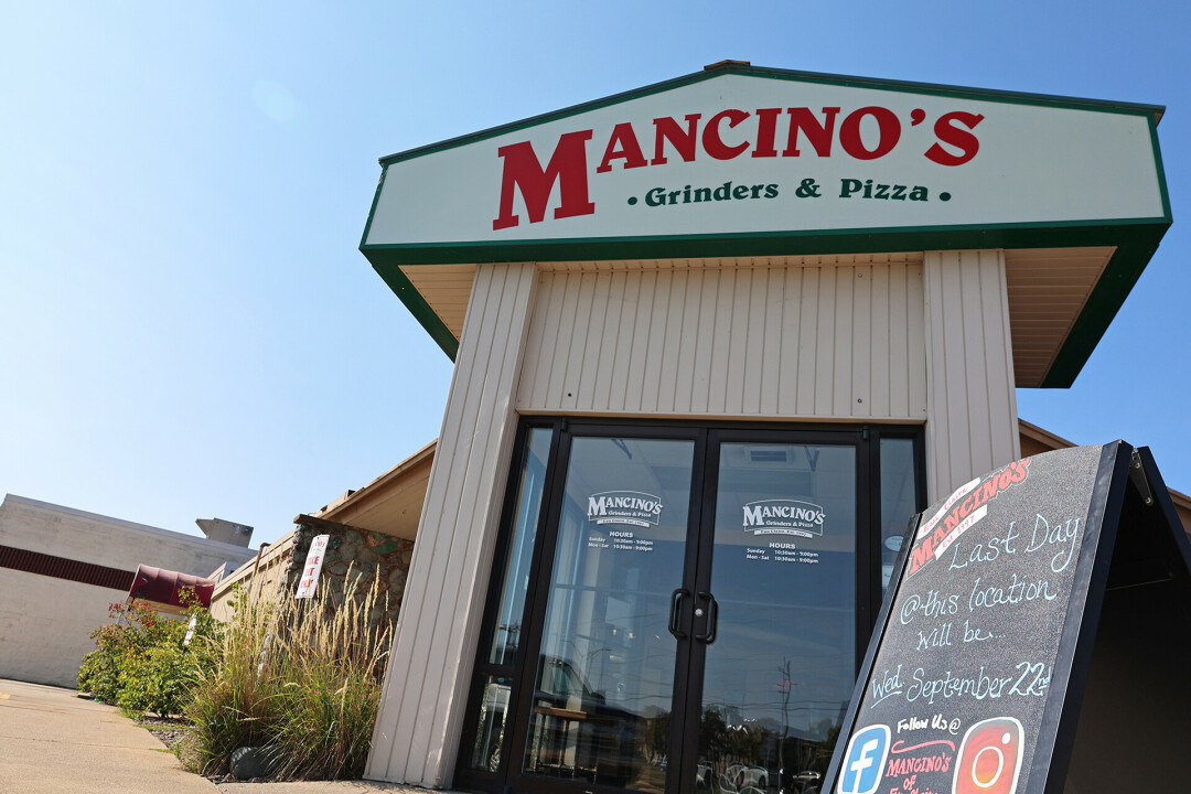 A PIZZA OUR HEARTS. Mancino's Pizza & Grinders recently made a big announcement: they are moving locations to 2295 Brackett Ave., right next to the Regency Inn & Suites and Kwik Trip.