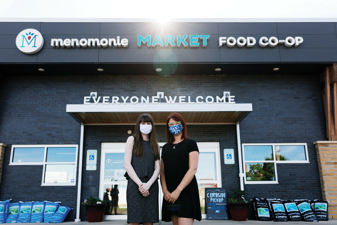 GROWING BIGGER. The Menomonie Market Food Co-Op, here pictured with Marketing Manager Kendall Williams and Events Coordinator Becca Schoenborn, is expanding to Eau Claire through a merger with Just Local Food Cooperative, which will be branded as Menomonie Market Food Co-Op by 2022.