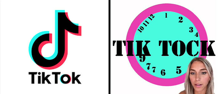 WHICH OF THESE IS BETTER? 2019 UW-Stout graduate Emily Zugay recently went viral after her atrocious redesign of national brands' logos went TikTok viral, garnering millions of views. (Submitted photo)