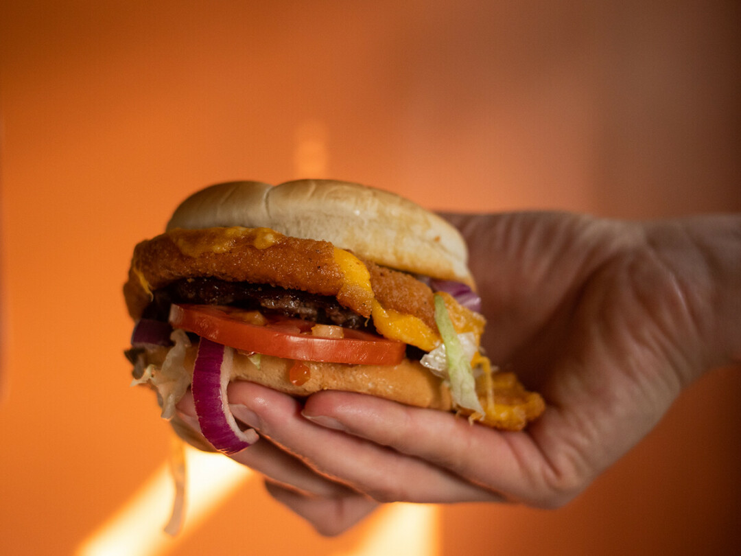 CURD IS THE WORD. The Culver's CurderBurger in all its cheesy glory.