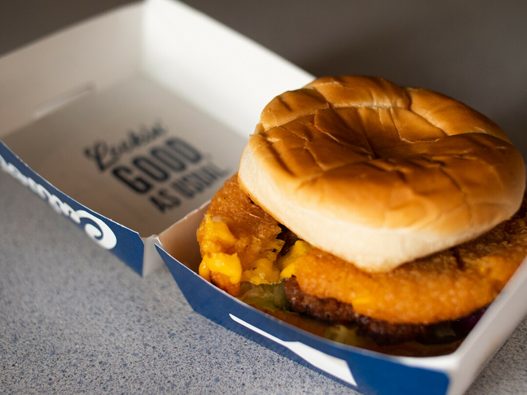 THINKING OUTSIDE THE BOX. The CurderBurger was inspired by an April Fool's Day joke.