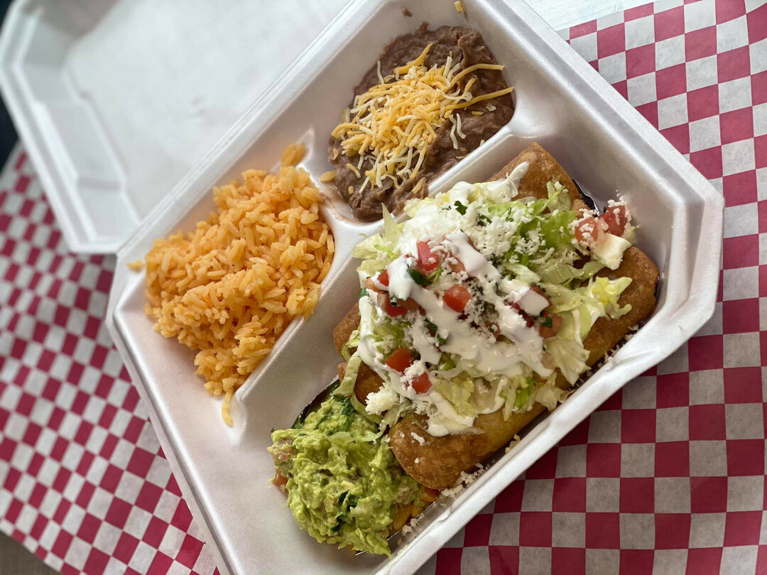 WHAT’S ALL THE TACOBOUT? Check out California Tacos’ unique California burrito, which includes a tortilla filled with a choice of meat, rice, sour cream, ooey-gooey cheese, and tater tots. You read that right: Tater tots. (Submitted photo)