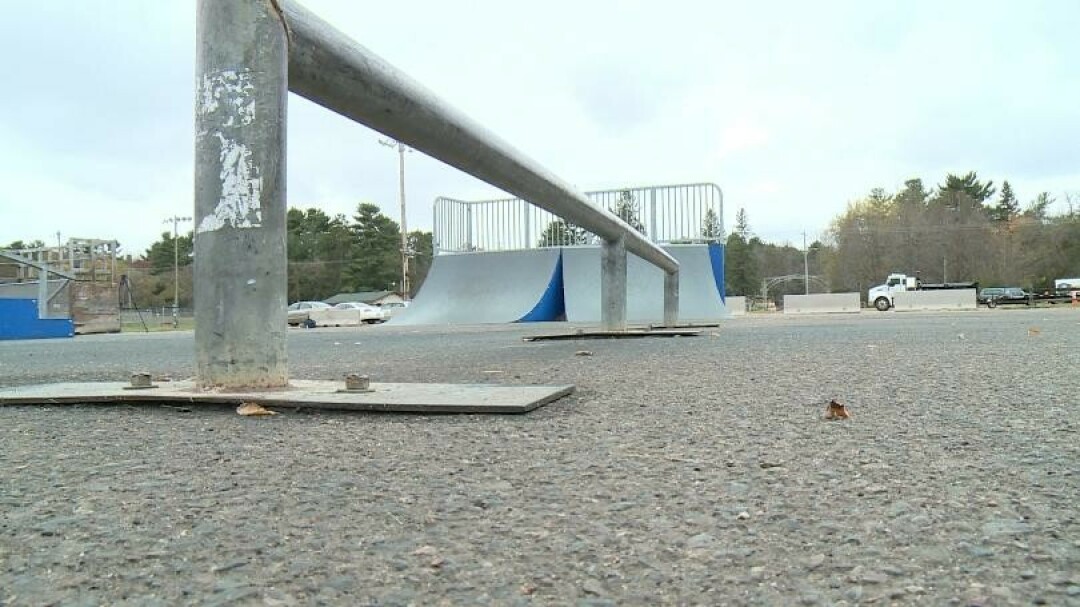 The Chippewa Falls skate park was a hit among local children when it opened in 2000. But, since it was constructed of prefabricated metal and placed on asphalt, it deteriorated over time. Now, local skaters say it’s rarely used. And, when it is, it’s for deviant behaviors. Or, they said, for reliving the glory days. (Photo via Skate.in)