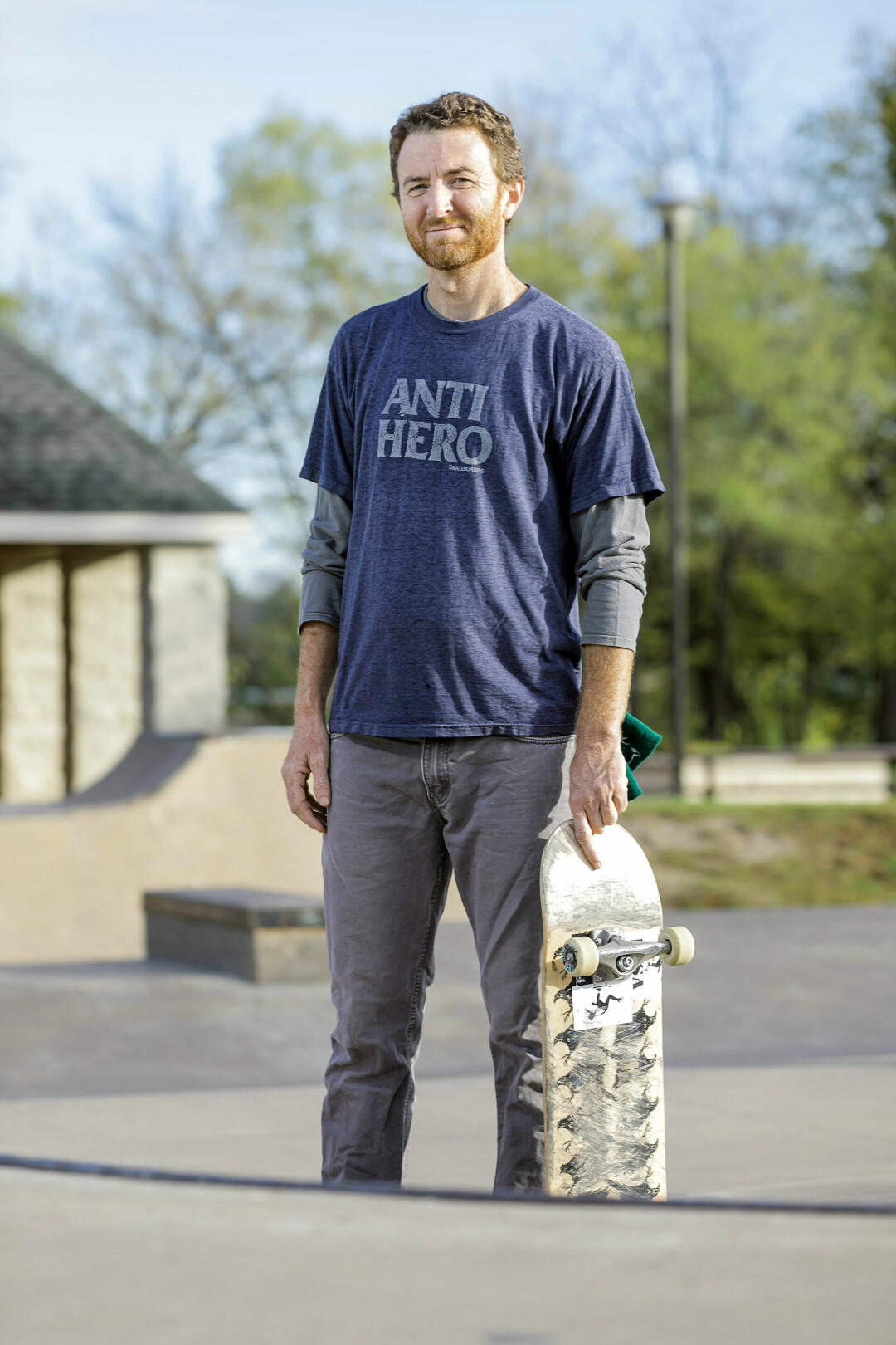 Gabe Brummett, founder of the Eau Claire Skaters Association, has played an enormous role in the past decade advocating for a more robust skateboarding community in Eau Claire. (Photo by Andrea Paulseth)