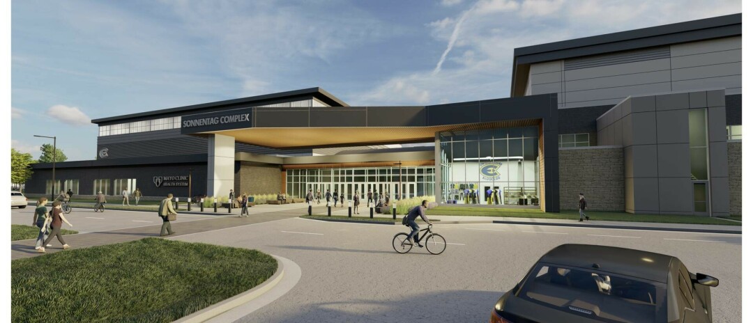 Another view of the proposed Sonnentag Center.