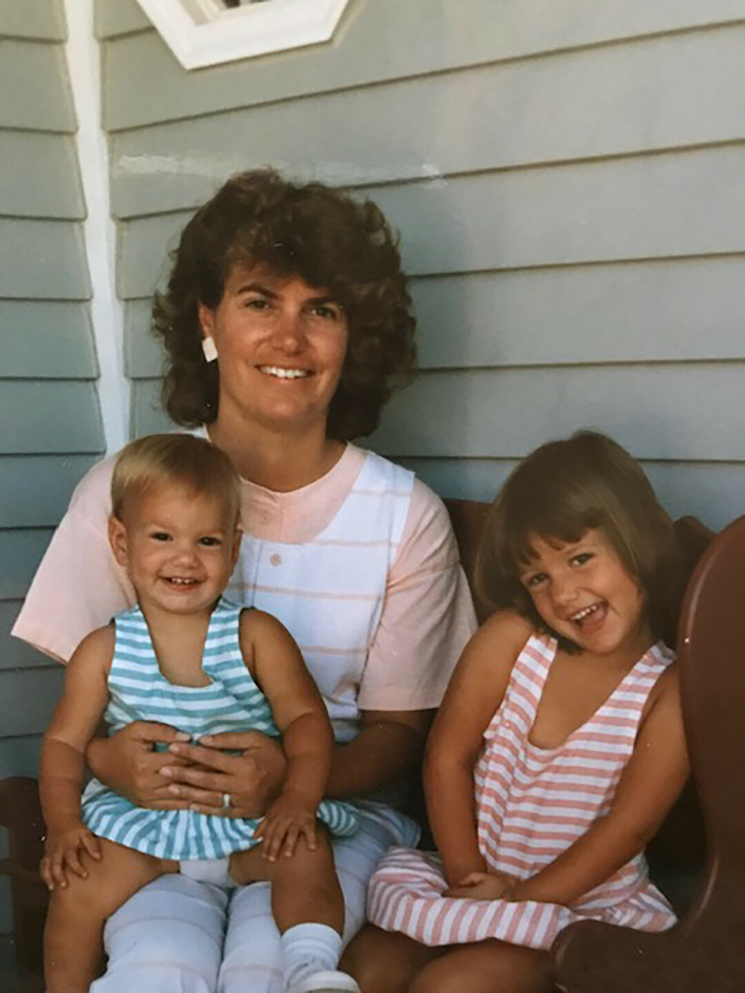 Diane Fahrman pictured with her two daughters, Katie and 