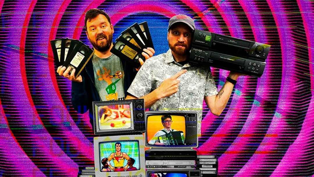 LOOK WHAT THEY FOUND. Two Wisconsin-born UWEC alums are transforming found footage into a hilarious cinematic event, which you can see at The Pablo Center on Nov. 19. (Photo via Facebook)